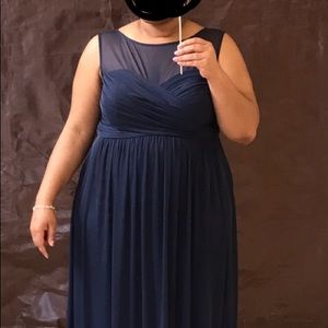 David's Bridal Dresses - David’s Bridal Long Mesh Dress Illusion Neckline David's Bridal Dresses - David’s Bridal Long Mesh Dress Illusion Neckline